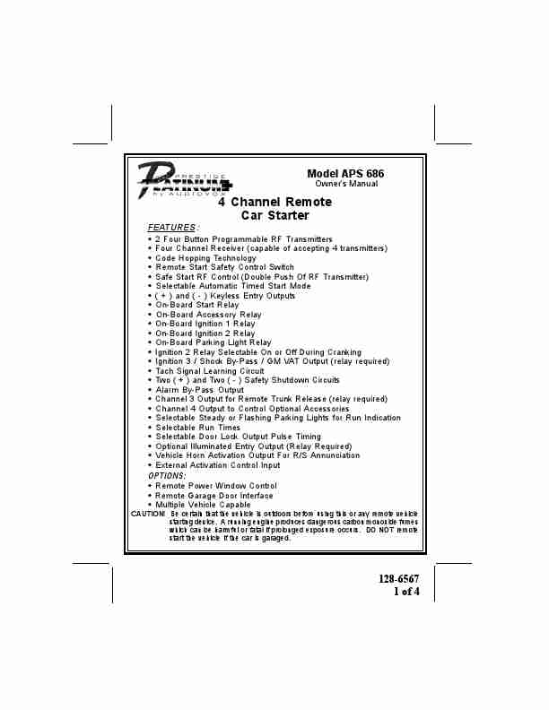 Audiovox Remote Starter APS 686-page_pdf